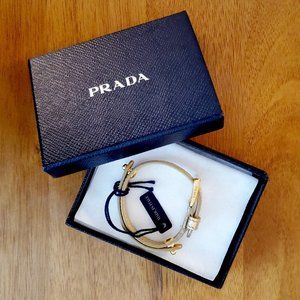 Prada Saffiano Leather Bracelet